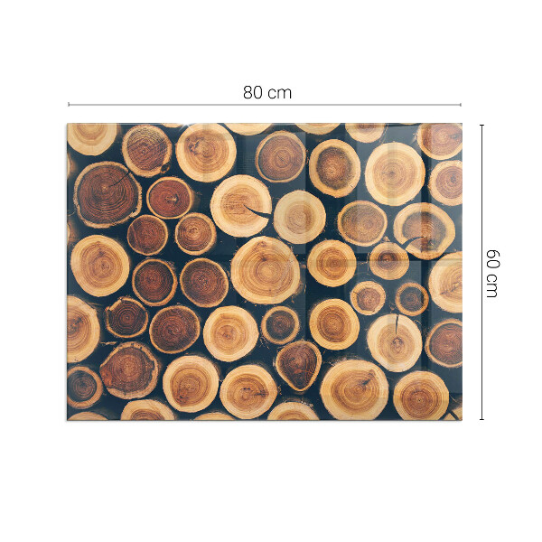 Obdélníkové sklo pod krbová kamna Krabice s dřevěným rámem