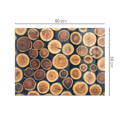 Obdélníkové sklo pod krbová kamna Krabice s dřevěným rámem
