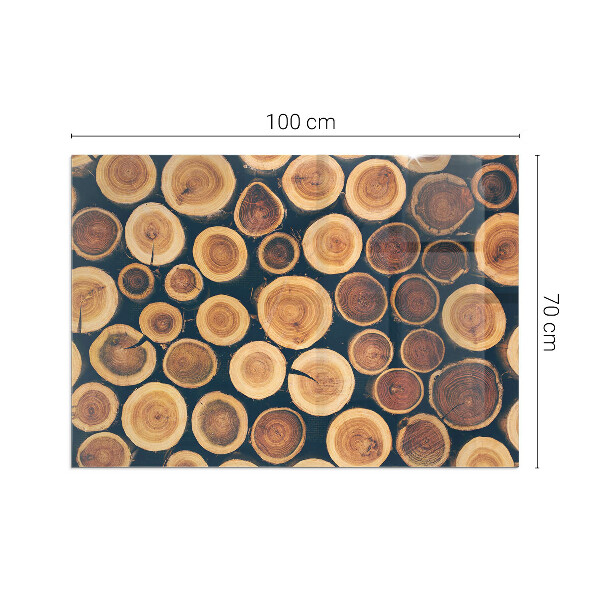 Obdélníkové sklo pod krbová kamna Krabice s dřevěným rámem