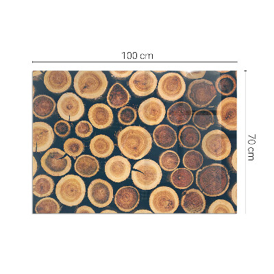 Obdélníkové sklo pod krbová kamna Krabice s dřevěným rámem