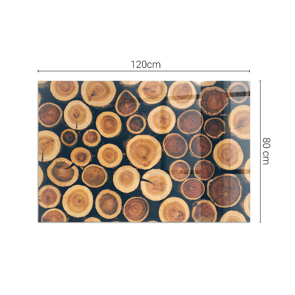 Obdélníkové sklo pod krbová kamna Krabice s dřevěným rámem