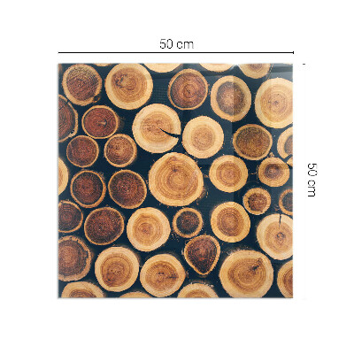 Obdélníkové sklo pod krbová kamna Krabice s dřevěným rámem