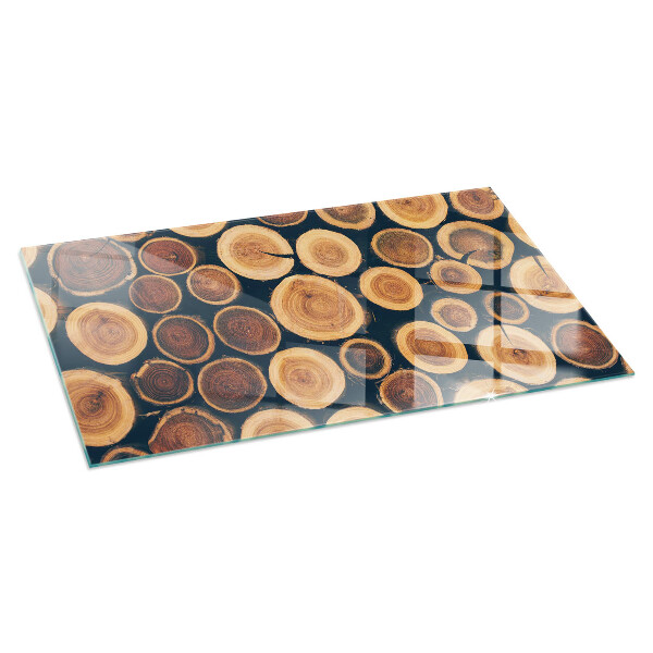 Obdélníkové sklo pod krbová kamna Krabice s dřevěným rámem