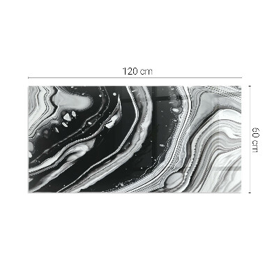 Obdélníková podložka před krb Abstraktní vlnité a lineární vzory