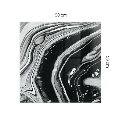 Obdélníková podložka před krb Abstraktní vlnité a lineární vzory