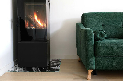 Obdélníková podložka před krb Abstraktní vlnité a lineární vzory