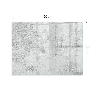 Obdélníkové sklo pod krbová kamna Betonová textura v syrovém stylu