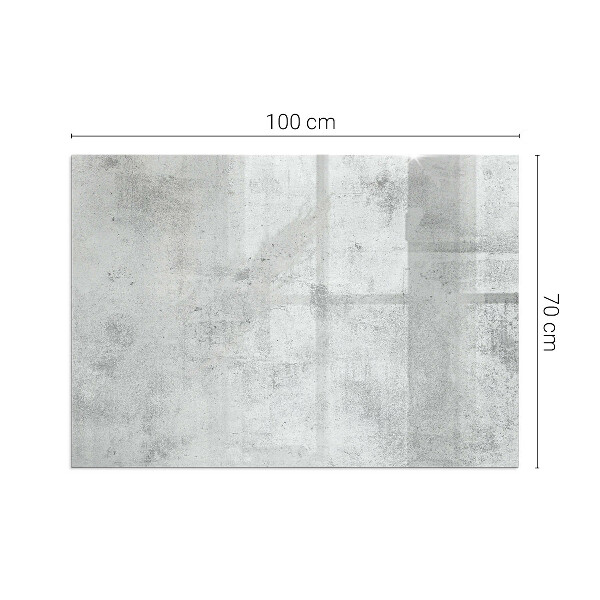 Obdélníkové sklo pod krbová kamna Betonová textura v syrovém stylu