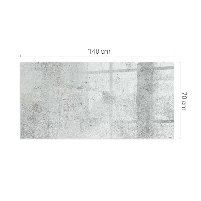 Obdélníkové sklo pod krbová kamna Betonová textura v syrovém stylu