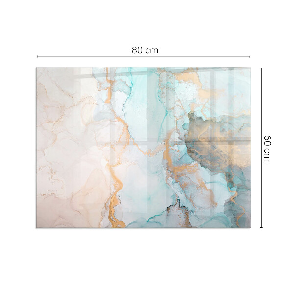 Obdélníková podložka před krb tekutý abstraktní motiv