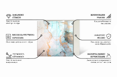Obdélníková podložka před krb tekutý abstraktní motiv