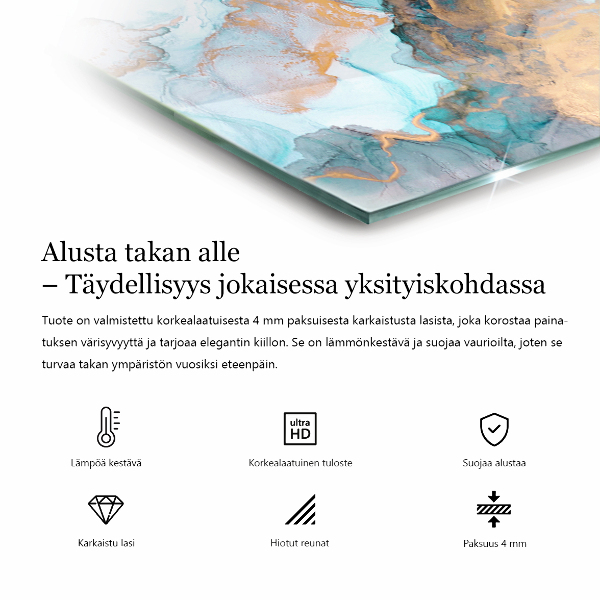 Obdélníková podložka před krb tekutý abstraktní motiv