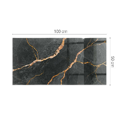 Obdélníková podložka před krb Mramorový styl s jemným žilkováním