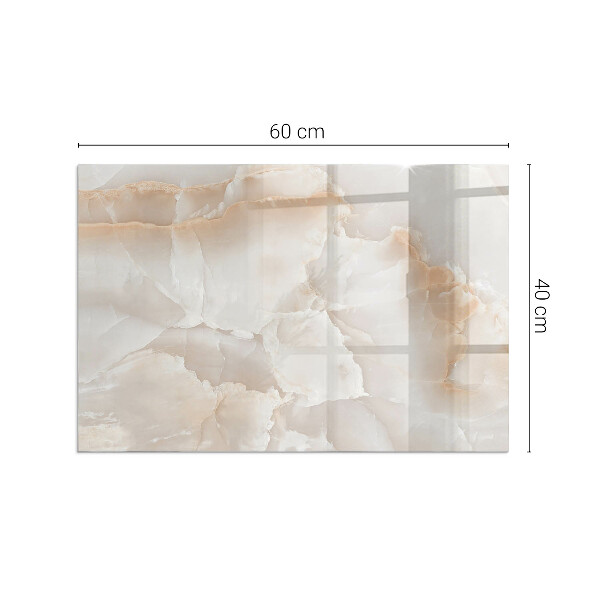 Obdélníkové sklo pod krbová kamna Kamenný organický motiv