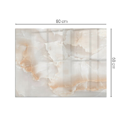 Obdélníkové sklo pod krbová kamna Kamenný organický motiv