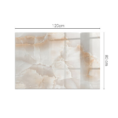 Obdélníkové sklo pod krbová kamna Kamenný organický motiv