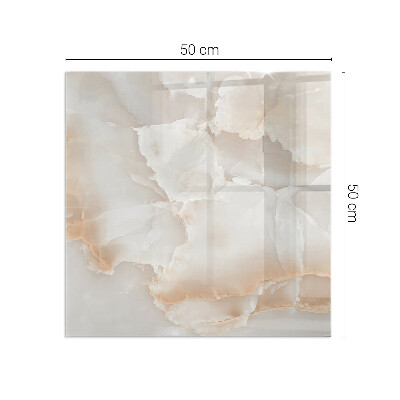 Obdélníkové sklo pod krbová kamna Kamenný organický motiv