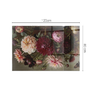 Obdélníková podložka před krb Květinový detail v plném květu