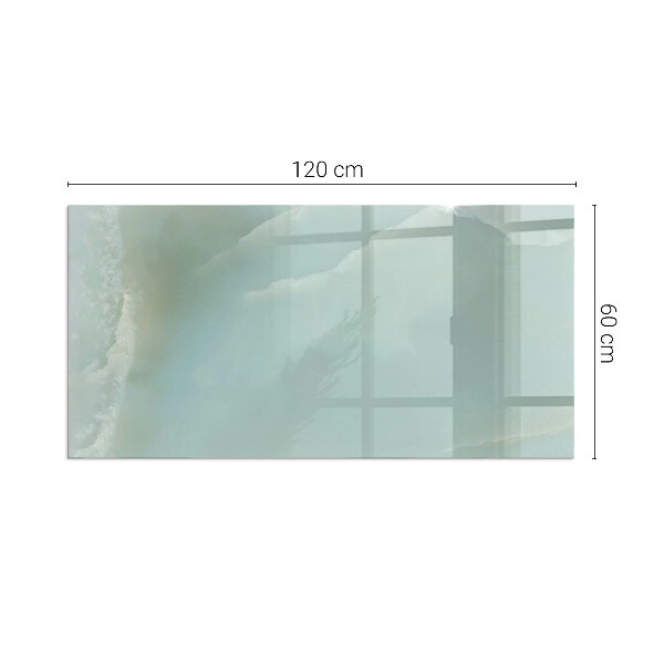 Obdélníková podložka před krb Mramorový motiv v jemných tónech