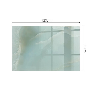 Obdélníková podložka před krb Mramorový motiv v jemných tónech