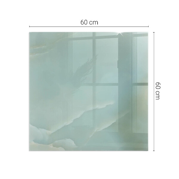 Obdélníková podložka před krb Mramorový motiv v jemných tónech