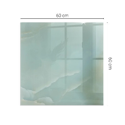 Obdélníková podložka před krb Mramorový motiv v jemných tónech