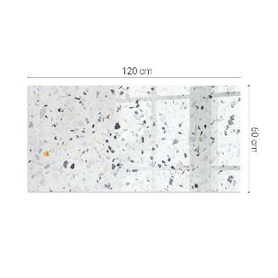 Obdélníková podložka před krb Kamenný vzor s malými akcenty