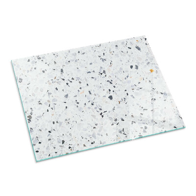 Obdélníková podložka před krb Kamenný vzor s malými akcenty