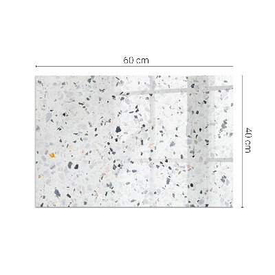 Obdélníková podložka před krb Kamenný vzor s malými akcenty