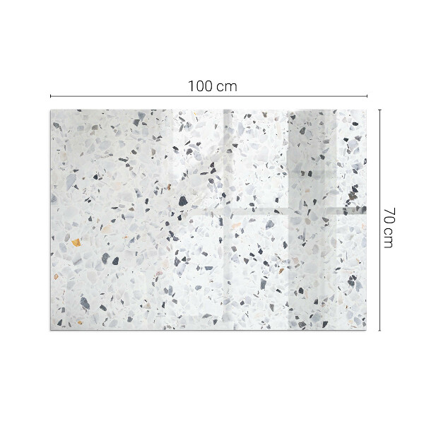 Obdélníková podložka před krb Kamenný vzor s malými akcenty