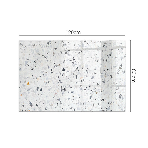 Obdélníková podložka před krb Kamenný vzor s malými akcenty