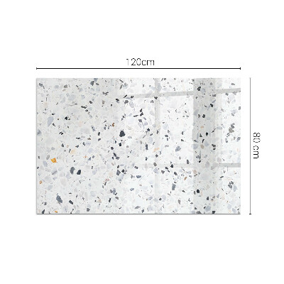 Obdélníková podložka před krb Kamenný vzor s malými akcenty