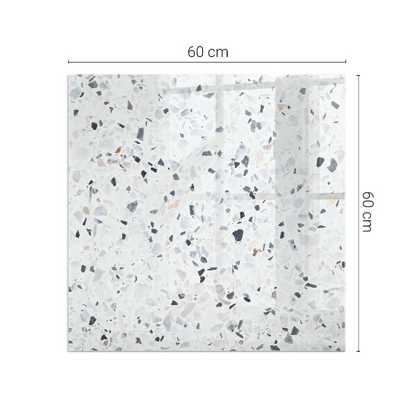 Obdélníková podložka před krb Kamenný vzor s malými akcenty