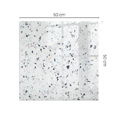 Obdélníková podložka před krb Kamenný vzor s malými akcenty