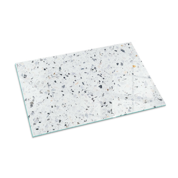 Obdélníková podložka před krb Kamenný vzor s malými akcenty