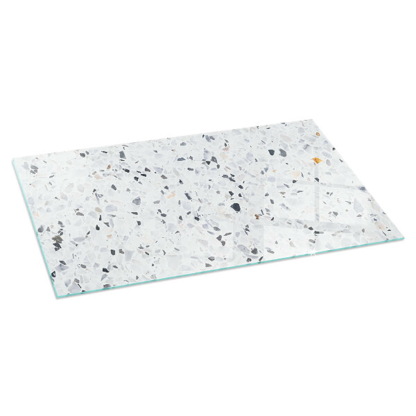 Obdélníková podložka před krb Kamenný vzor s malými akcenty