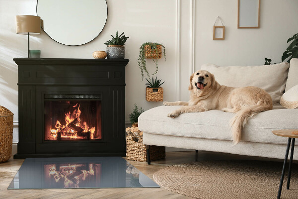 Obdélníkové sklo pod krbová kamna Barva: Tmavě modrá