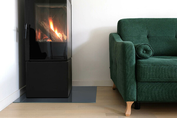 Obdélníkové sklo pod krbová kamna Barva: Tmavě modrá