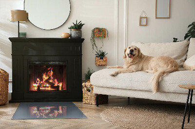 Obdélníkové sklo pod krbová kamna Barva: Tmavě modrá