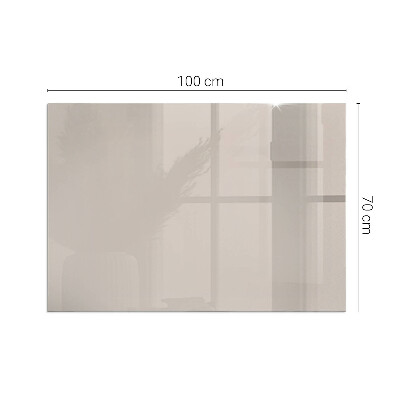 Obdélníková skleněná podložka pod kamna Barva světle hnědá