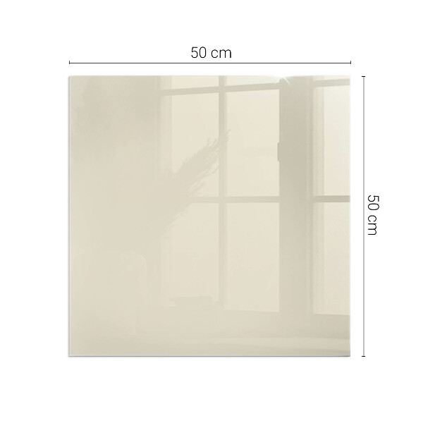 Obdélníková skleněná podložka pod kamna Barva béžová