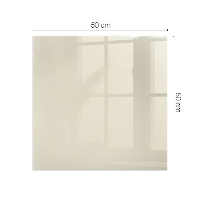 Obdélníková skleněná podložka pod kamna Barva béžová