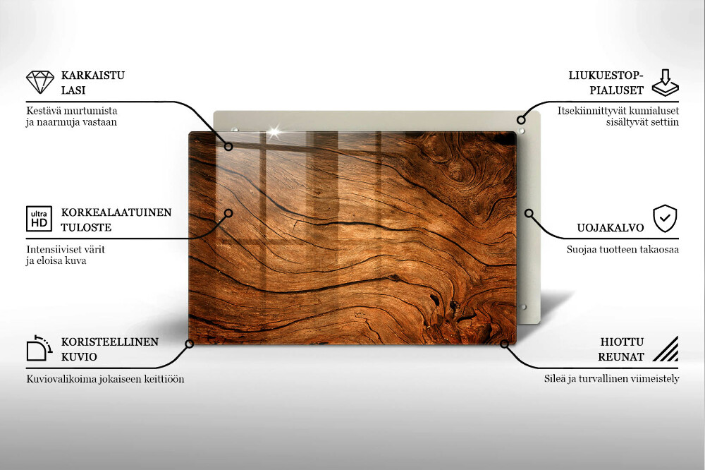 Podstavec pod hřbitovní svíčky Textura dřevěné desky