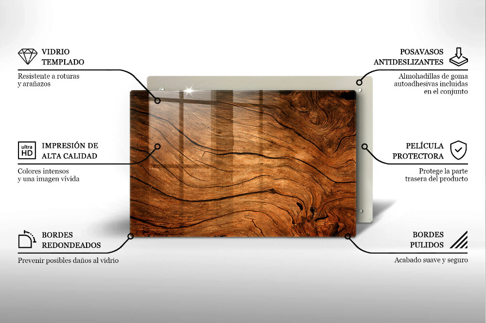 Podstavec pod hřbitovní svíčky Textura dřevěné desky