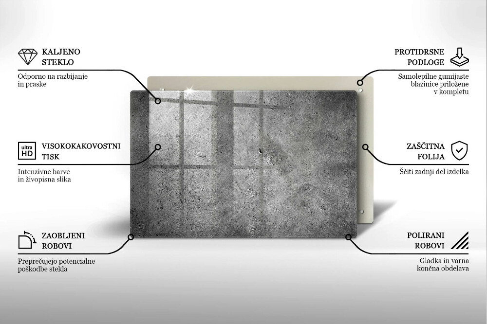 Podstavec pod hřbitovní svíčky Textura betonového kamene