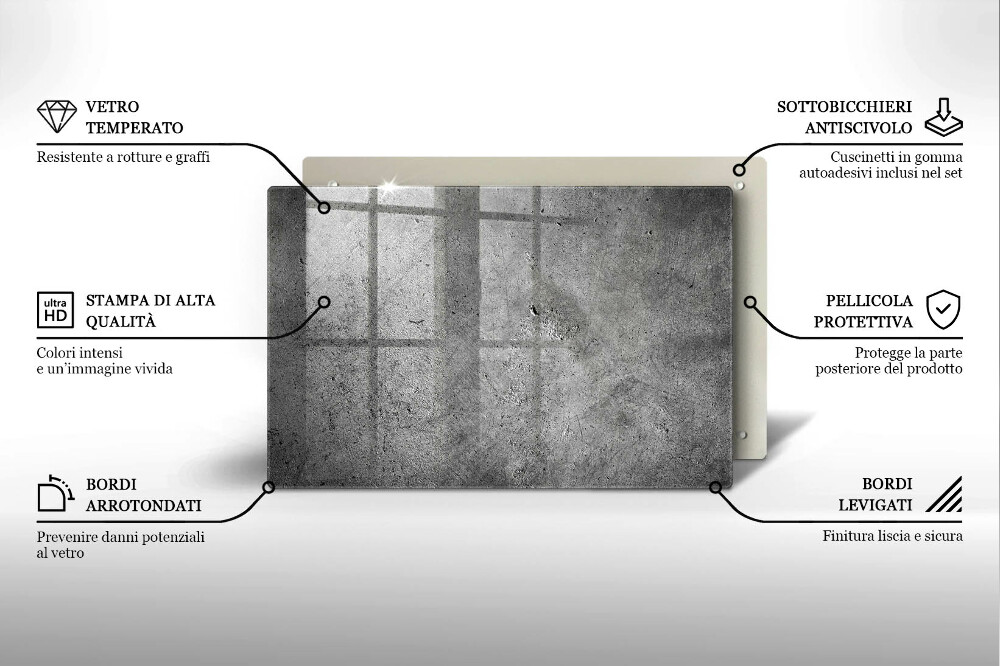 Podstavec pod hřbitovní svíčky Textura betonového kamene