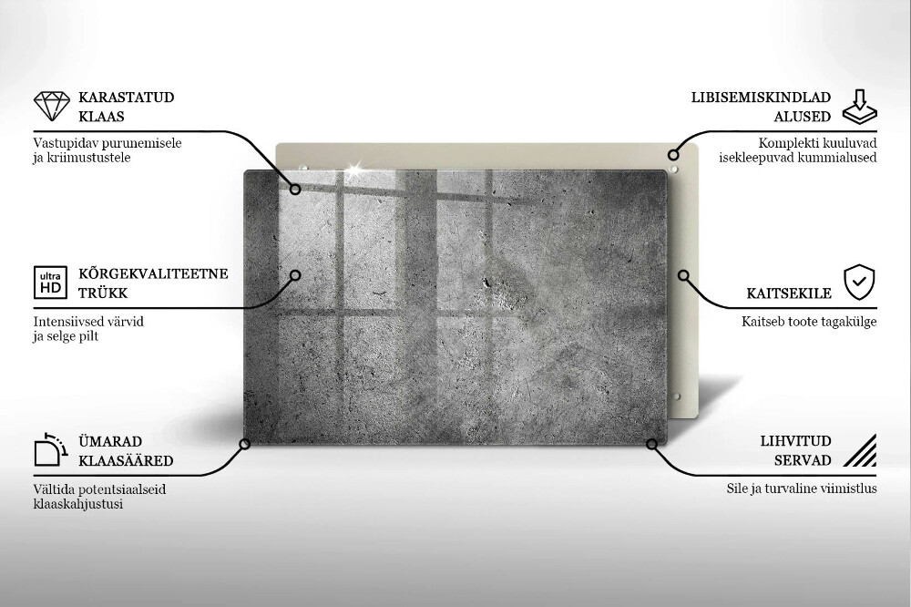 Podstavec pod hřbitovní svíčky Textura betonového kamene