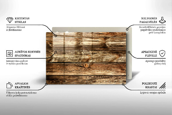 Podstavec pod hřbitovní svíčky Textura dřevěného prkna