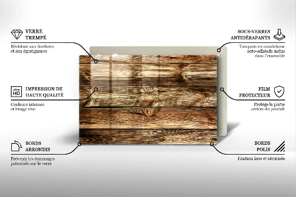 Podstavec pod hřbitovní svíčky Textura dřevěného prkna