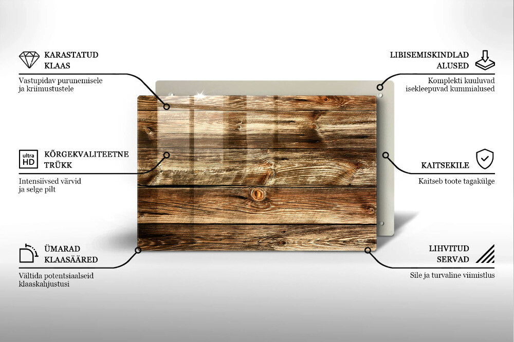 Podstavec pod hřbitovní svíčky Textura dřevěného prkna